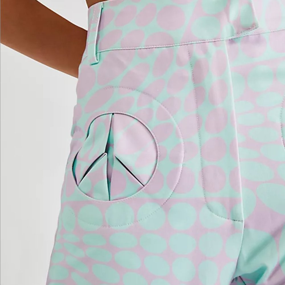 NWT House Of Sunny Purple Haze Party Pants. Retro disco pants! - Picture 3 of 6